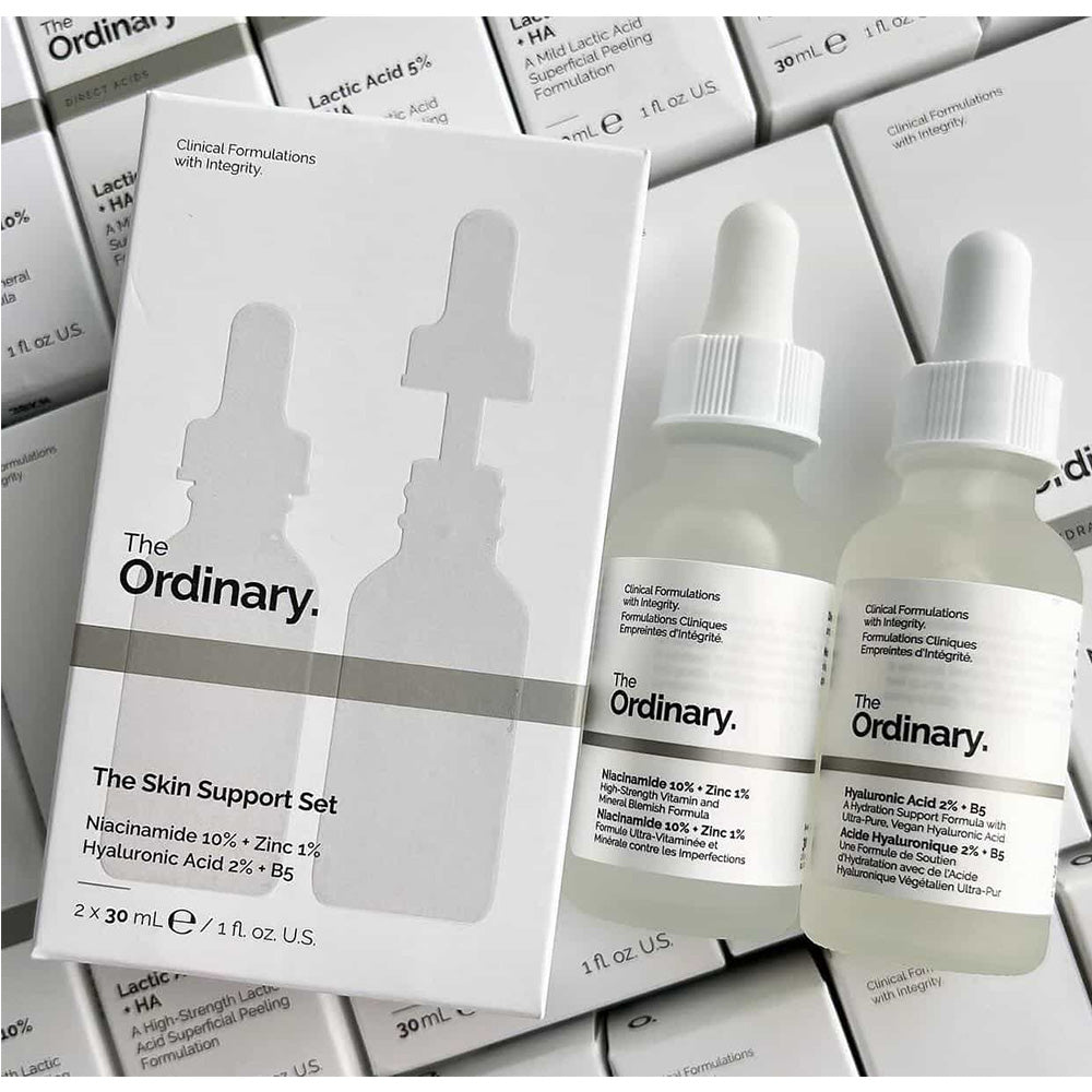 The Ordinary The Skin Support Set ( Niacinamide & Hyaluronic Acid )